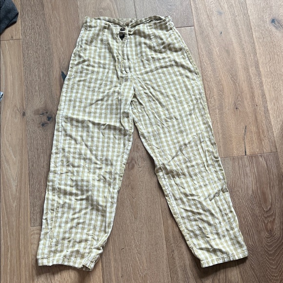 Host Pick!! Billabong X the salty blonde Green Checkered Wide-Leg Pants - Picture 4 of 5